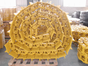 Train de roulement à chenilles en caoutchouc pour mini-excavatrice UL190K2p49 Machines lubrifiées à maillons de chenille sèche Groupe de chaîne de chenille pour pièces de bulldozer EC 210