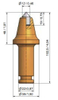 Bit de coupe-tige ronde Bit Bise B1-12 / 38KS22
