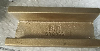 Niveleuse de moteur de godet d'excavatrice 140g, 140h, 120h, 120g, 120K, alliage de cuivre, pièces de moteur en Bronze d'aluminium, bande d'usure de Bulldozer de chargeur 6D5415