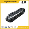 Mini-pelle en caoutchouc chenille train de roulement machines lubrifiées voie sèche lien chaussure Assy groupe de chaîne de chenille pour pièces de bulldozer 14X-32-07070