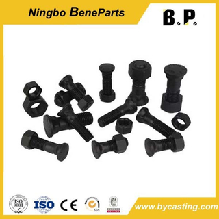 Boulons de chenille de boulon de charrue 5f8933/02090-11205, vis 10.9 12.9, boulon et écrou à Segment hexagonal en acier au carbone de qualité 40cr 42CrMo